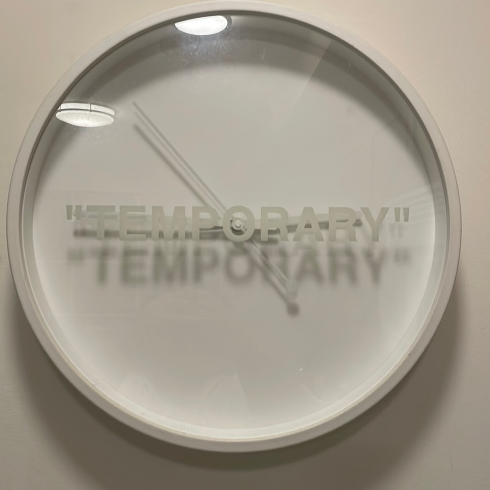 Off white clock